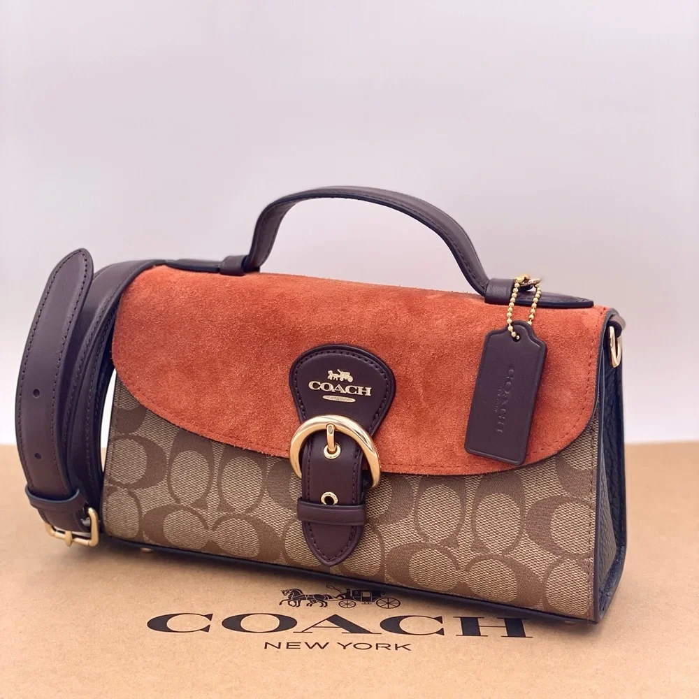 Coach Kleo Top Handle In Signature Canvas - Picture 2 of 15